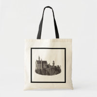 Neuschwanstein Castle Black and White Historic Art