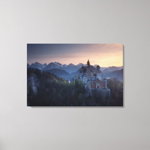 Neuschwanstein Castle, built late 1800's by Canvas Print