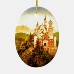 Neuschwanstein Castle Ceramic Tree Decoration