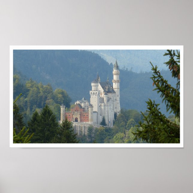 Neuschwanstein Castle, Fairy Castle, Germany Poster (Front)