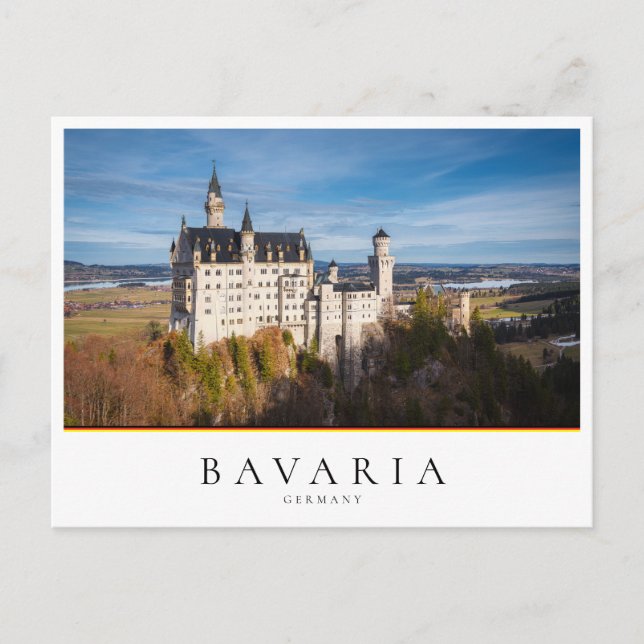 Neuschwanstein castle, fairy tale in Bavaria Postcard (Front)