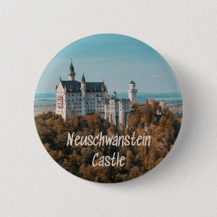 Neuschwanstein Castle Germany 6 Cm Round Badge