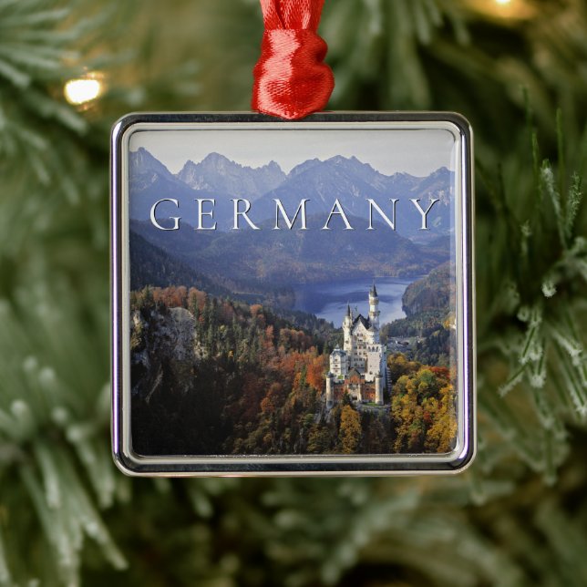 Neuschwanstein Castle | Germany, Bavaria Metal Tree Decoration (Tree)