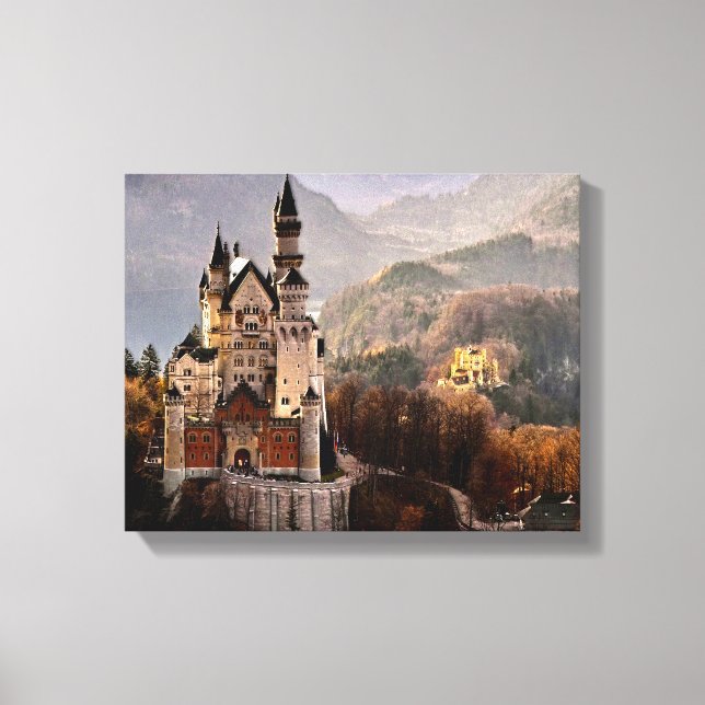 Neuschwanstein Castle Germany Canvas Print (Front)