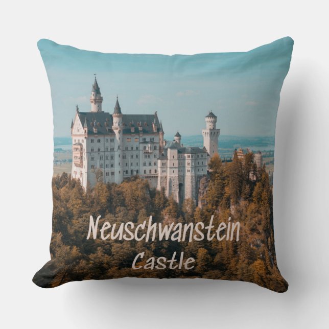 Neuschwanstein Castle Germany Cushion (Front)