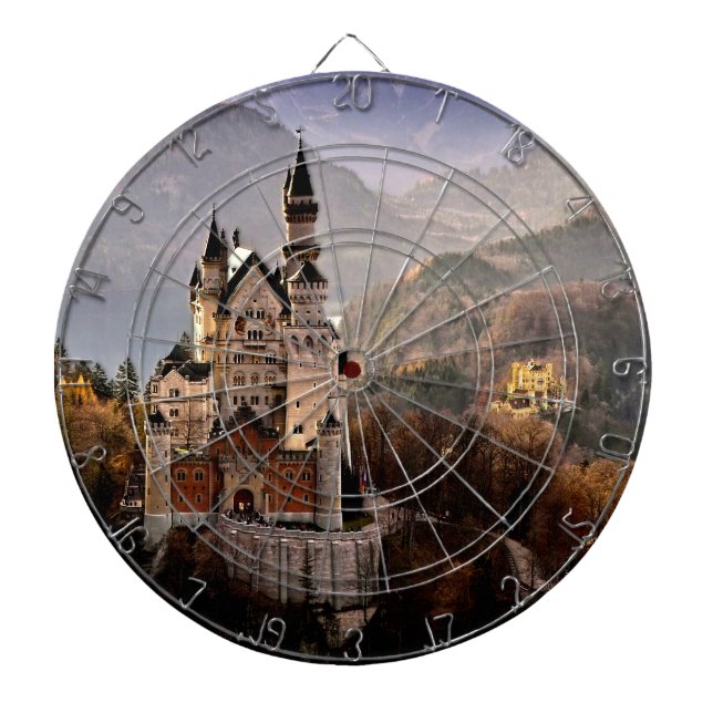 Neuschwanstein Castle Germany Dartboard (Front)