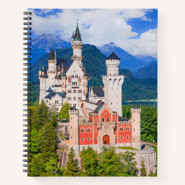 Neuschwanstein Castle Germany Notebook (Front)