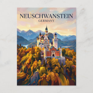 Neuschwanstein Castle Germany Postcard