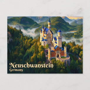 Neuschwanstein Castle Germany Postcard