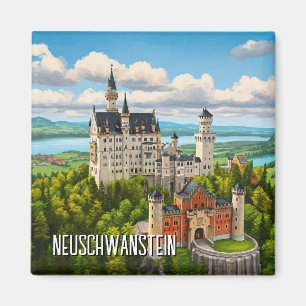 Neuschwanstein Castle Germany Travel Magnet