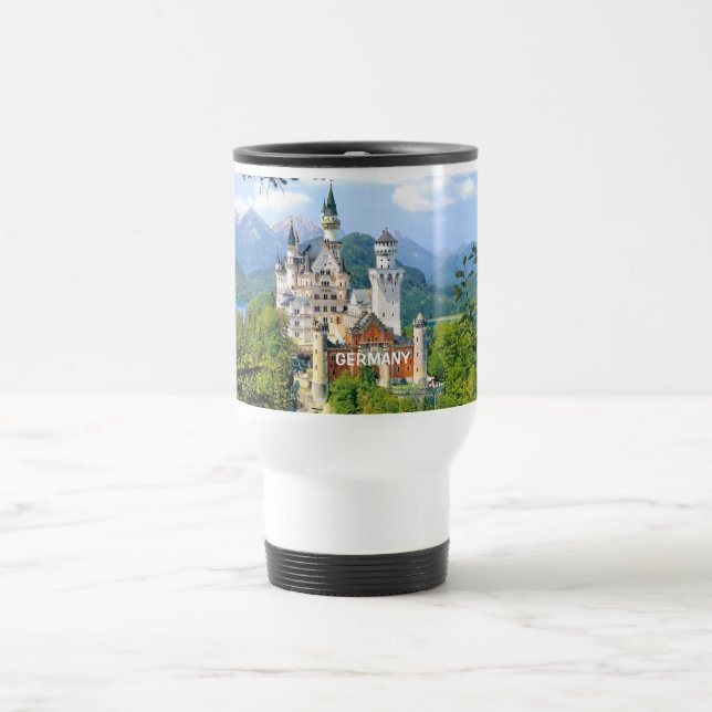 NEUSCHWANSTEIN CASTLE, GERMANY TRAVEL MUG (Center)