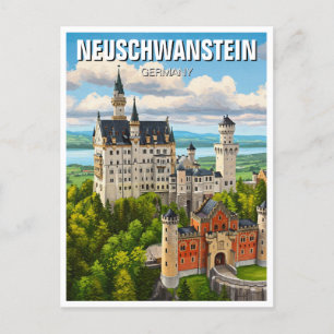 Neuschwanstein Castle Germany Travel Postcard