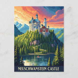Neuschwanstein Castle Germany Travel Postcard