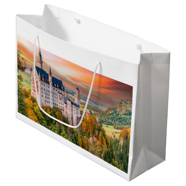 Neuschwanstein castle large gift bag (Front Angled)