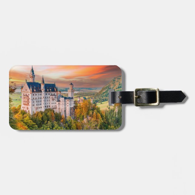 Neuschwanstein castle luggage tag (Front Horizontal)