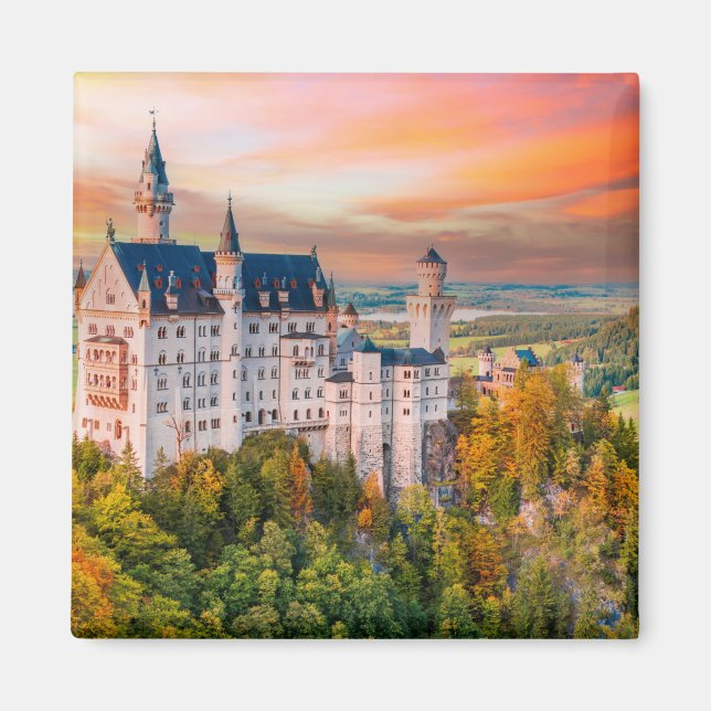 Neuschwanstein castle magnet (Front)