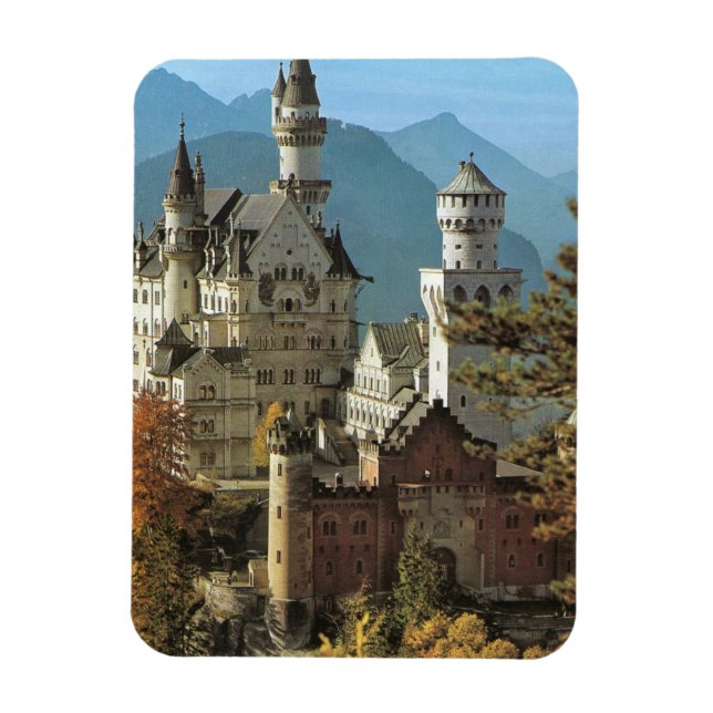 Neuschwanstein castle magnet (Vertical)