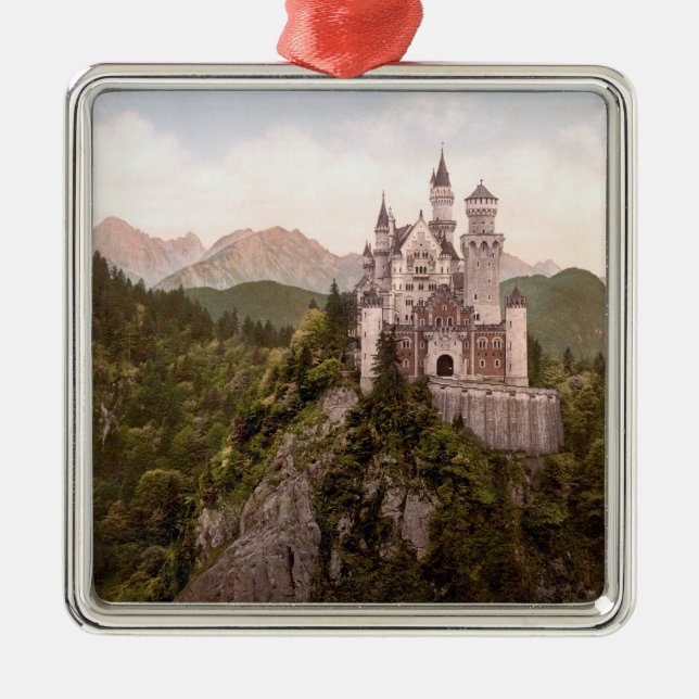 NEUSCHWANSTEIN CASTLE METAL TREE DECORATION (Front)