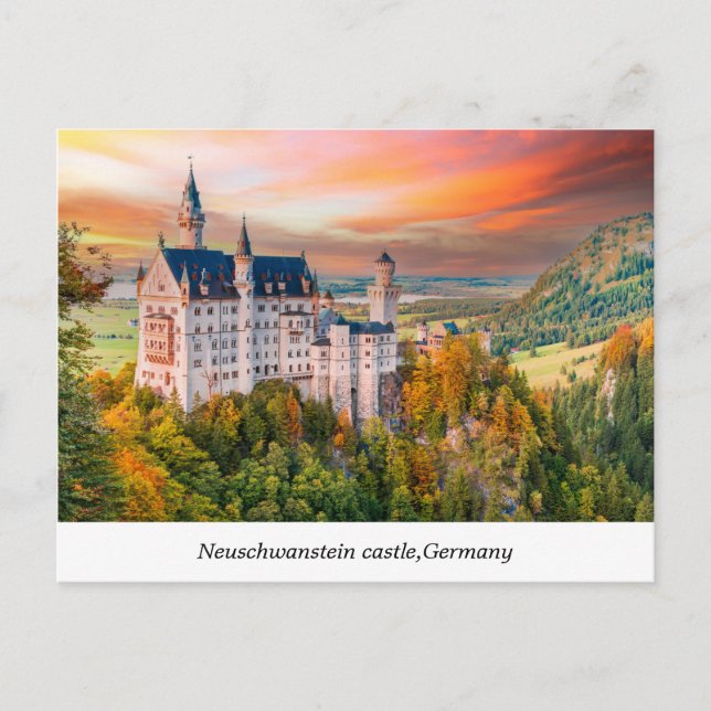 Neuschwanstein castle postcard (Front)