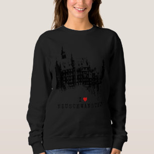 Neuschwanstein Castle Vintage Bavaria I Love Germ Sweatshirt