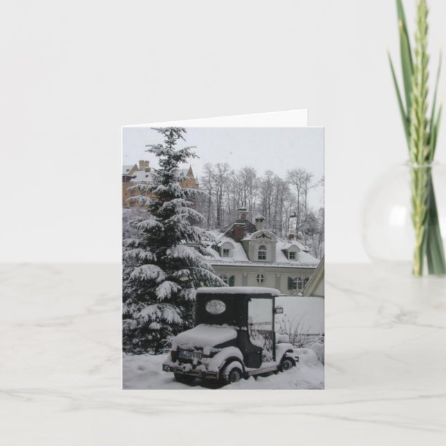 Neuschwanstein Winter Scene 2004 Holiday Card (Front)