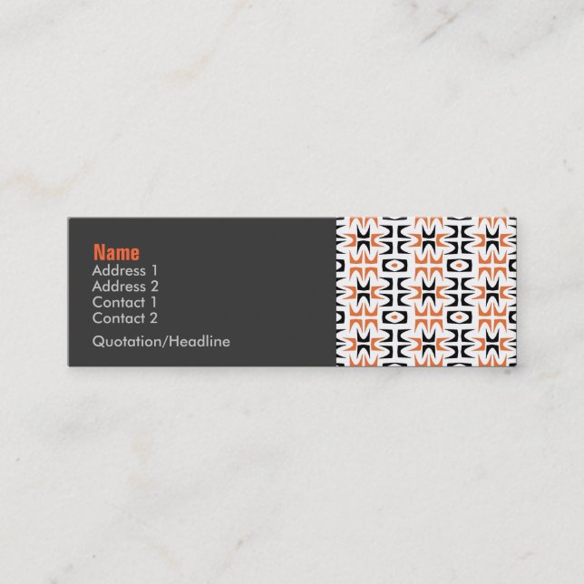 Neutra Retro Profile Card (Front)