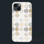 Neutral Abstract Circle Pattern iPhone 13 Case<br><div class="desc">Neutral Abstract Circle Pattern. Artist: June Erica Vess. Image ID: 150363D.</div>