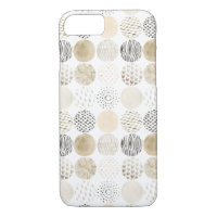 Neutral Abstract Circle Pattern