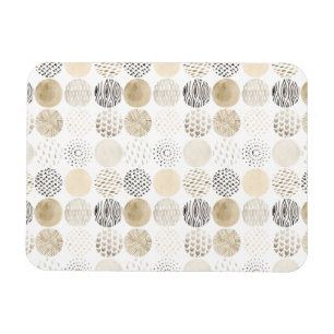 Neutral Abstract Circle Pattern Magnet