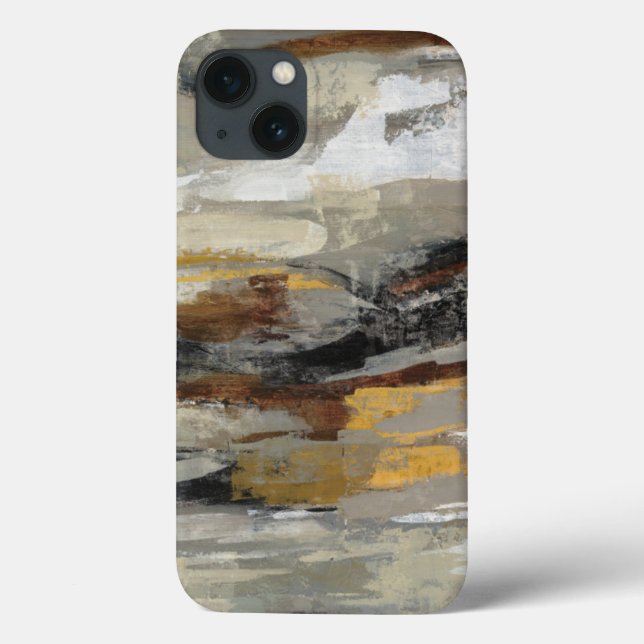 Neutral Abstract Grey Print | Silvia Vassileva Case-Mate iPhone Case (Back)
