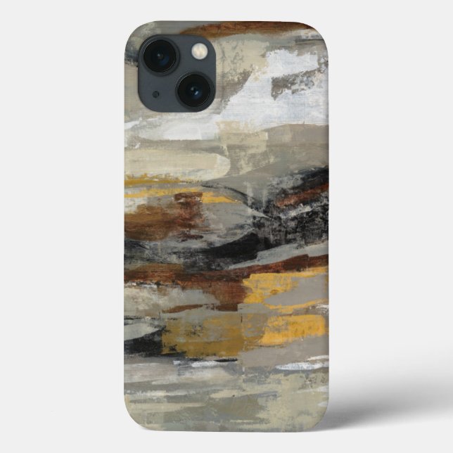 Neutral Abstract Grey Print | Silvia Vassileva Case-Mate iPhone Case (Back)