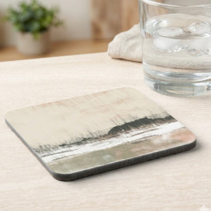 Neutral abstract landscape coaster