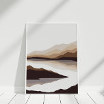 Neutral Abstract Mountain and River Wall Art<br><div class="desc">This Neutral Abstract Mountain and River Wall Art is a great choice for a neutral or bohemian interior.</div>