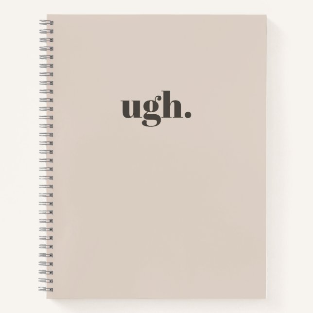 Neutral AestheticMinimal Notebook | Warm Sand  (Front)