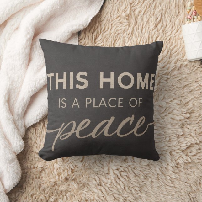 Neutral Affirmation | Modern Calm Home  Cushion (Blanket)