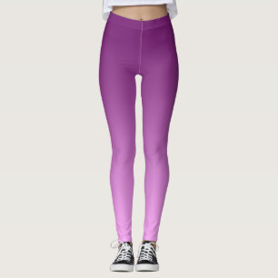 Neutral and Plain Gradient Pink Leggings