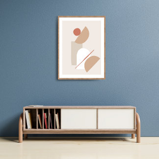 Neutral and Terracotta Modern Wall Art