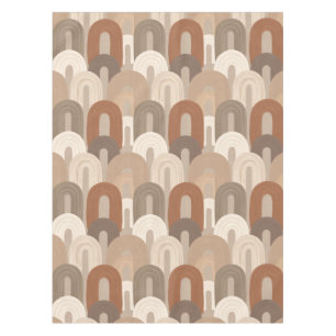 Neutral Arch Abstract Pattern Tablecloth