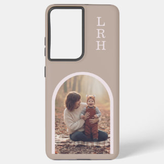 Neutral Arch Frame Photo Monogram   Samsung Galaxy Case
