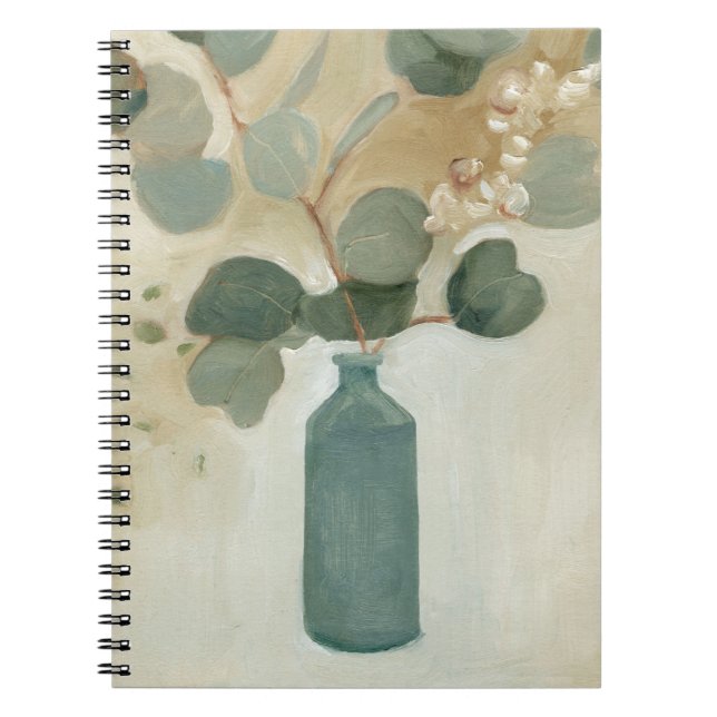 Neutral Arrangement - Greenery in Vase Notebook (Front)