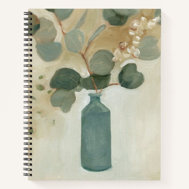 Neutral Arrangement - Greenery in Vase Notebook (Front)
