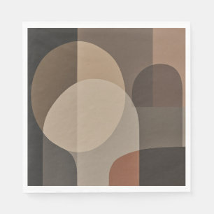 Neutral Assembly Warm Minimalist Design Napkin