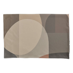 Neutral Assembly Warm Minimalist Design Pillowcase