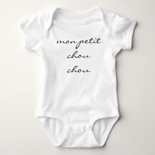 Neutral Baby Bodysuit "mon petit chou chou"