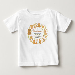 Neutral Baby Boy Shower Cute Safari Animal T-Shirt