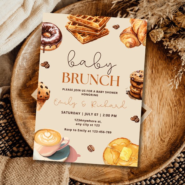Neutral Baby Brunch Baby Shower Invite, Breakfast  Invitation (Creator Uploaded)