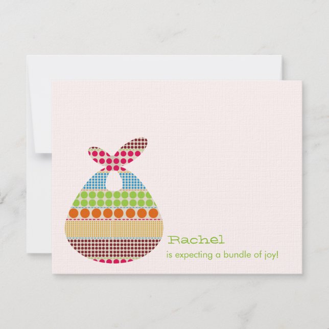 Neutral Baby Shower Boho Dots Bundle Invitation (Front)