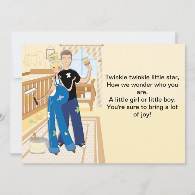 Neutral Baby Shower Invitation (Front)