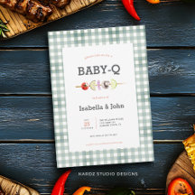 Neutral Babyque Baby Shower Invitation