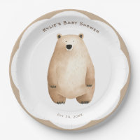 Neutral Bearly Wait Teddy Bear Baby Shower
